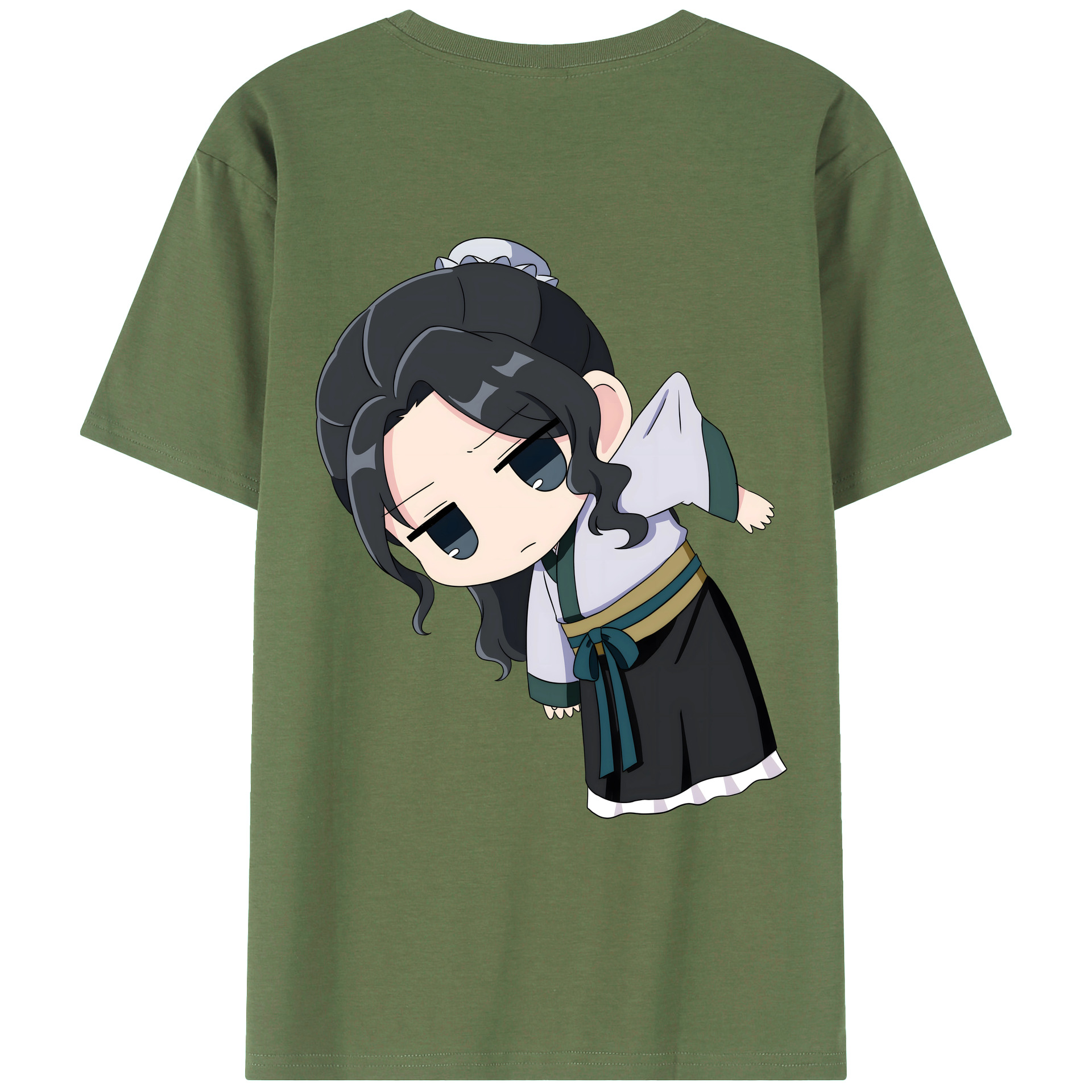 （画像用） 薬屋のひとりごと The Apothecary Diaries 綿100％ メンズ半袖Tシャツ（バックプリント） 通気性